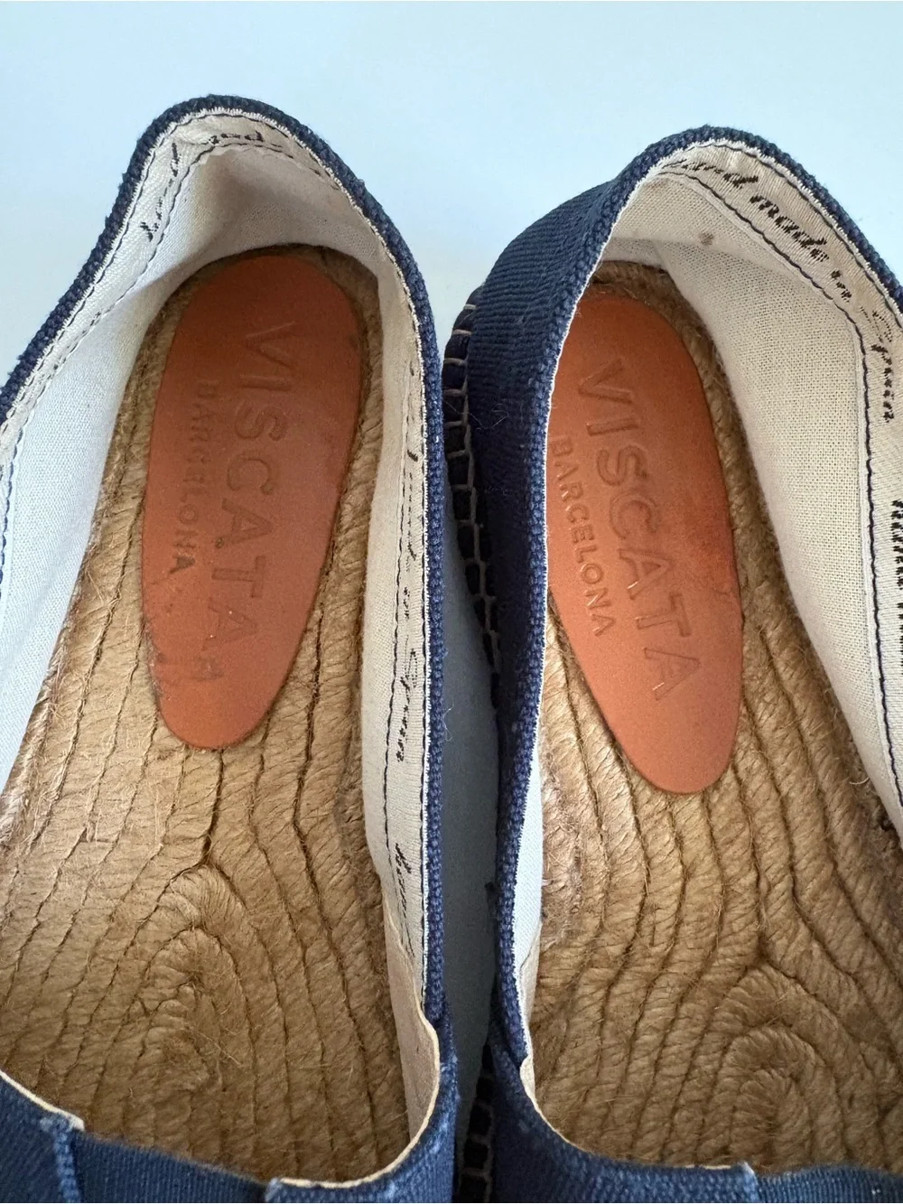 Viscata Barceloneta Women’s Canvas Espadrille Flats Navy Blue Slip-On Size 41-10